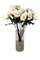 4PC 27” Real Touch Candle White Rose – 4” Diameter Artificial Flower